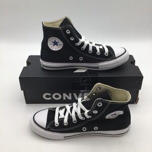 Converse Chuck Taylor High Top Kids Shoes 3J231 Black White Size 2 Youth New
